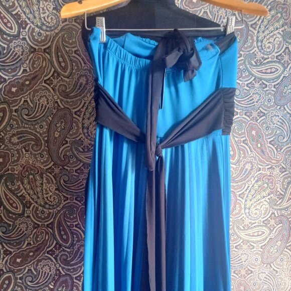 Beautiful Dark Blue Semi Formal Mini Dress - Picture 1 of 1